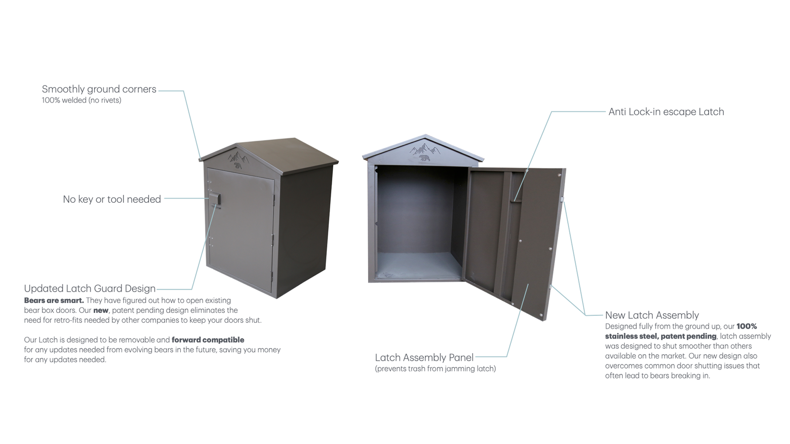 bear proof garbage cans